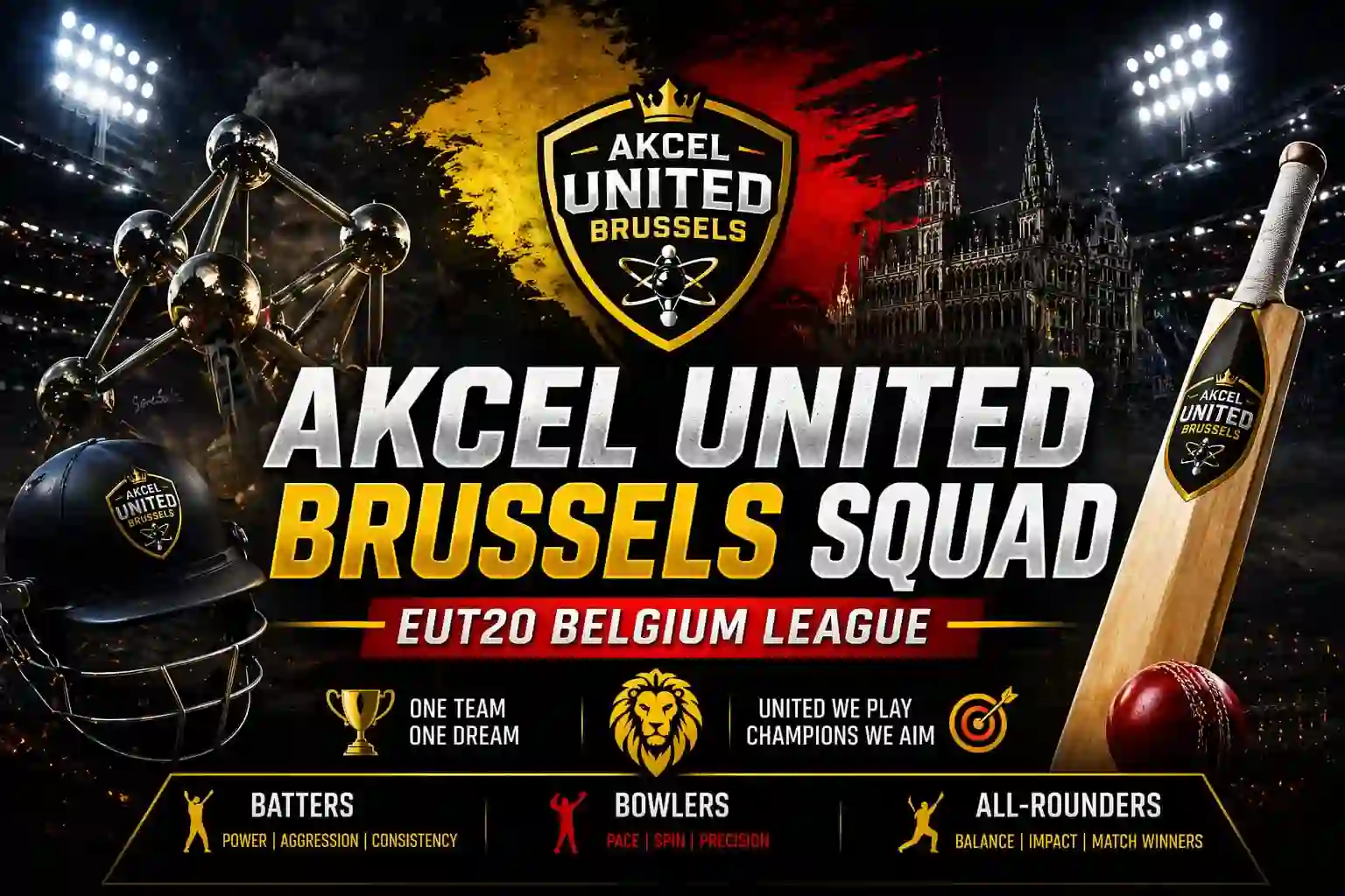 Akcel united brussels team squad